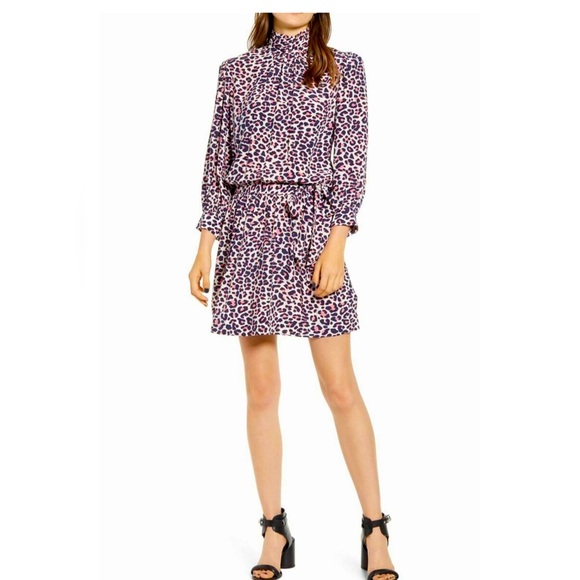 🆕 Zadig & Voltaire Rivali Print Leo Robe Mini Dress - Picture 1 of 15